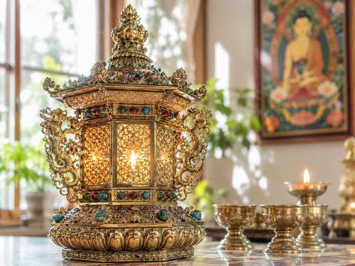 Large Buddha Altar Treasure Lantern大佛坛宝灯